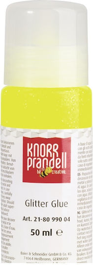 Knorr Prandell Κόλλα Glitter Κίτρινη 50ml