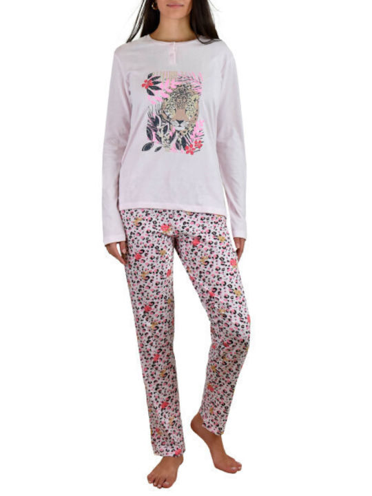 Il Granchio Winter Damen Pyjama-Set Rosa