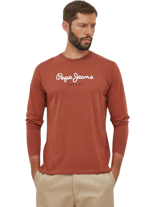 Pepe Jeans Eggo Herrenblusen Langarm Braun