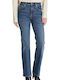 High Waist Women's Jean Trousers Flared in Slim Fit