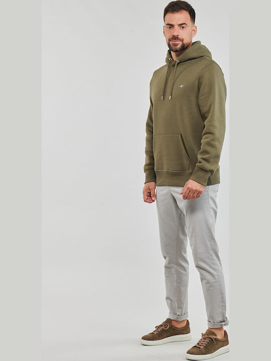 Gant Sweatshirt with Hood Khaki