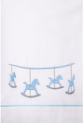 La Christine Christening Oilcloths Set White with Carousel Theme 6pcs