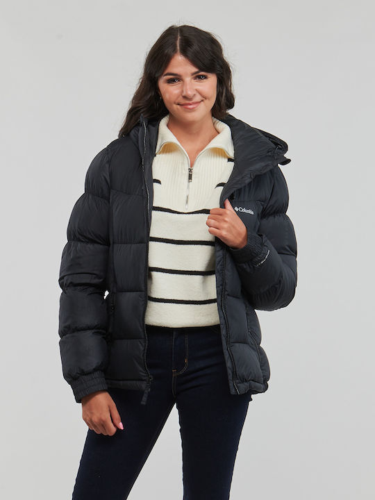 Columbia Pike Lake II Insulated Women's Short Puffer Jacket for Spring or Autumn Black