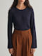 Gant Women's Long Sleeve Sweater Navy Blue