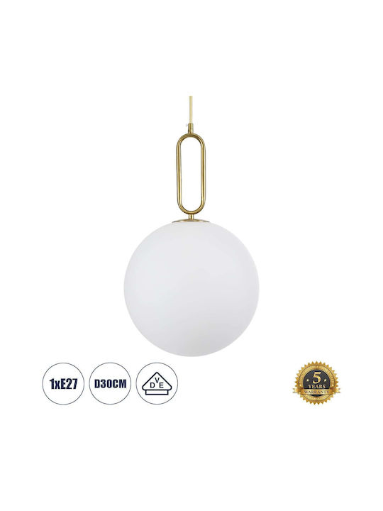 GloboStar Pendant Light Suspension Ball for Socket E27 Gold