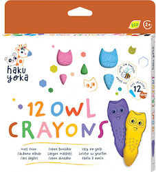 Haku Yoka Owl 12 Crayons