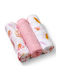 Babyono Take Care Swaddle Blankets Made of Pink Muslin 70x70cm 3 Pieces