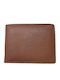 Leather Men's Wallet Classic Orange