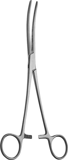 Hilbro Ιατρική Πιάστρα Rochester Pean Gebogen 18cm 1Stück