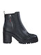 Women's Ankle Boots with High Heel Black