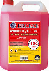 Breeze Συμπυκνωμένο Αντιψυκτικό Υγρό Ψυγείου Αυτοκινήτου -15°C Κόκκινο Χρώμα 4lt