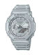 Casio G-shock Ανδρικό Ρολόι 45.4mm Αυτόματο με Ασημί Καουτσούκ Λουράκι