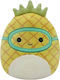 Jazwares Squishmallows Maui Pineapple Plush Toy for 3+ Years 19 cm