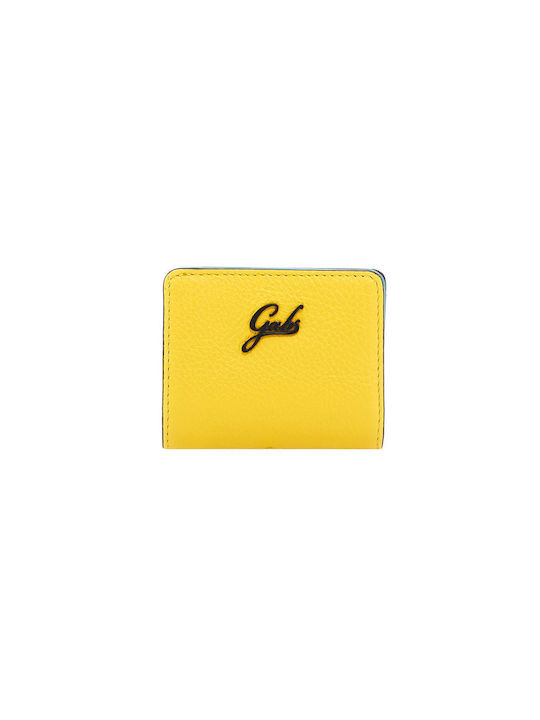 Gabs "Gmoney Μικρό Δερμάτινο Γυναικείο Πορτοφόλι Κερμάτων Κίτρινο