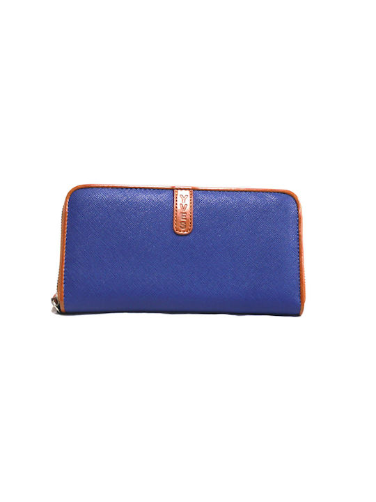 Yves le Cuir Frauen Brieftasche Klassiker Blau