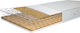 Terzostrom Orthopedic Mattress Crib Hermes with Coconut Fiber 64cmx126cmx14cm