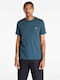 Ringer T-shirt Petrol Blue
