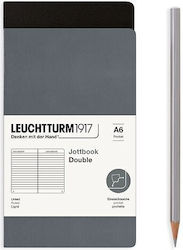 Leuchtturm1917 Jottbook Caiet A6 Cu dungi Negru