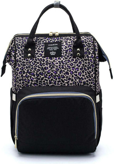 Lequeen Wickeltasche-Wickelrucksack Schwarz 26x15x41cm.