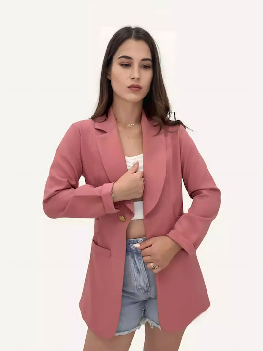 Women's Jacket Pink With Binding