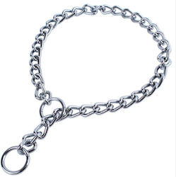 Nunbell Pet Πνίχτης Αλυσίδα σε Ασημί χρώμα 55cm