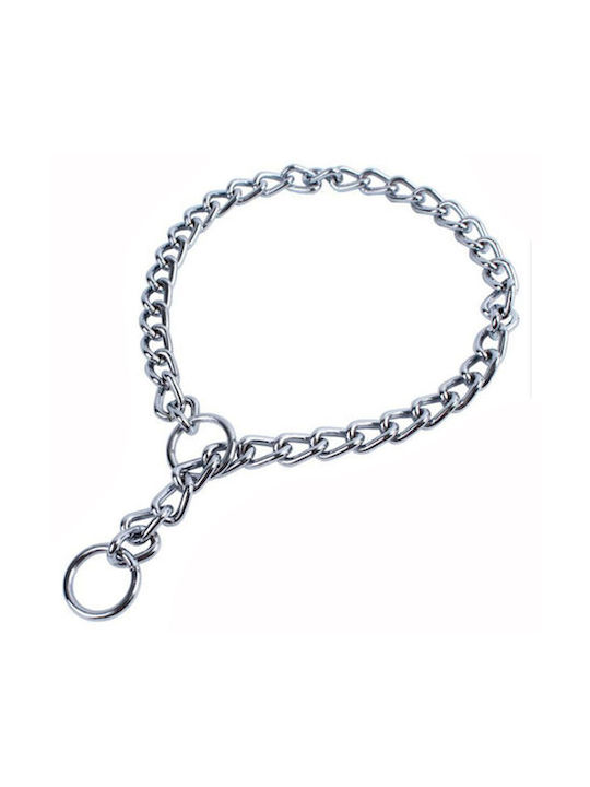 Nunbell Pet Dog Choker Chain in Silver color 40cm