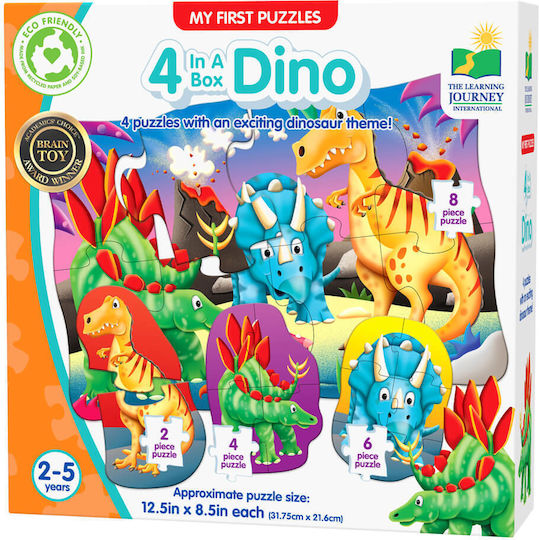 Puzzle pentru Copii Dinozauri pentru 2+ ani+ Ani 8buc The Learning Journey