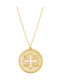 Ekan Ekan Konstantin Halskette Talisman Monogramm Aus Gold 14K Mit Perlen HΚ4436