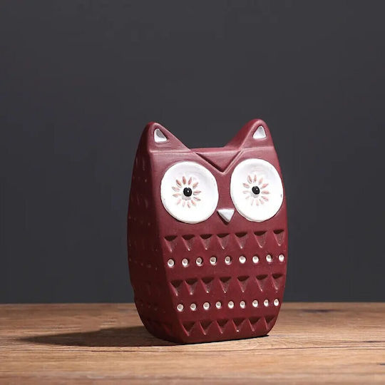 Etoile Decorativă Bufniță din Material Ceramic 10x15cm 1buc