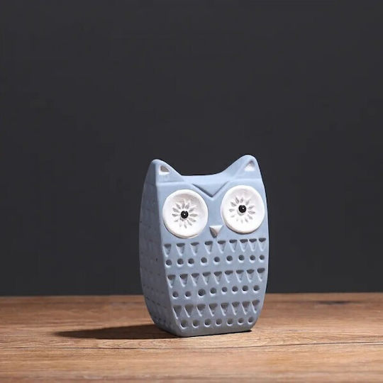 Etoile Decorativă Bufniță din Material Ceramic 8x11cm 1buc