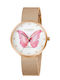Strand by Obaku Women's Watch with Gold Metal Bracelet