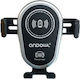 Andowl Qpd25 Car Mobile Mount with Adjustable Hooks and Wireless Charging Black