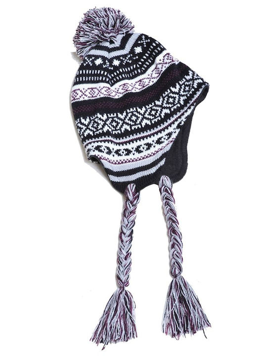 Pom Pom Beanie Unisex Beanie Knitted in Khaki color