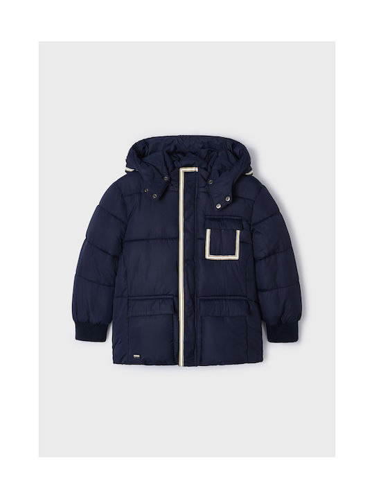 Mayoral Boys Casual Jacket Navy Blue with Ηood