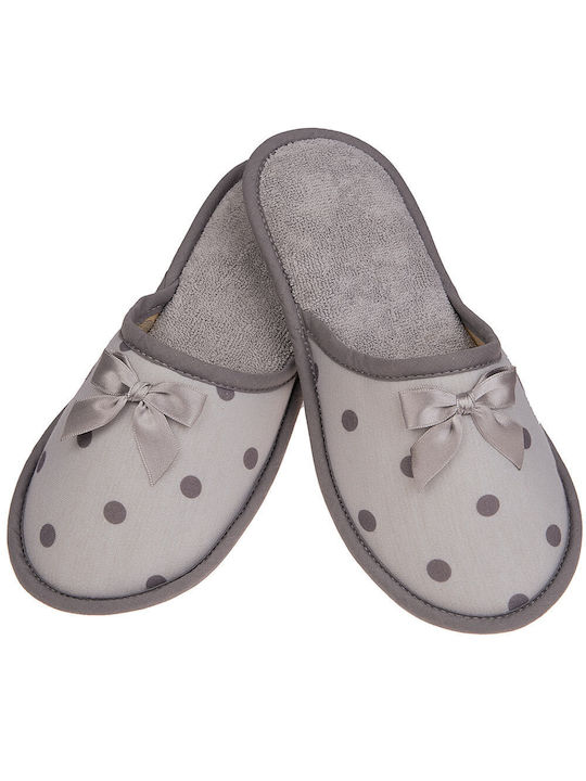 Amaryllis Slippers Leather Women's Slippers Gray