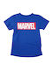 Softworld Marvel Logo Tricou Albastru