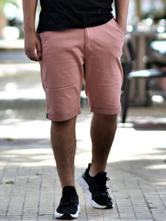 Bermudă de Bărbați Chino Roz
