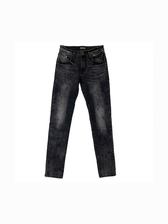 Men's Jeans Pants Elastic with Slim Fit Black