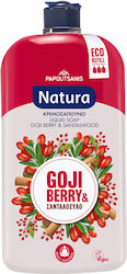 Papoutsanis Natura Κρεμοσάπουνο Σανδαλόξυλο & Gojiberry 900ml