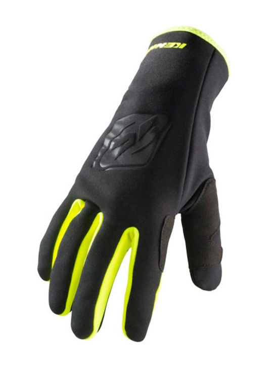 Kenny MX Wind Pro Χειμερινά Ανδρικά Γάντια Μηχανής Black/Neon Yellow