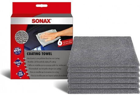 Sonax Profiline Cloths Microfiber Drying for Interior Plastics - Dashboard Car 300gsm Gray 40x40cm 6pcs