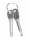 Set Keychain Wallets Metallic Silver 2pcs