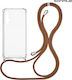 Sonique Back Cover Silicone with Strap Transpar...