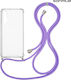 Sonique Back Cover Silicone with Strap Transpar...