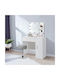 Stool Bar with Adjustable Height Gray 33x33x52-65cm