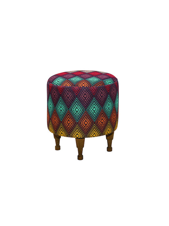 Stool For Living Room Wooden Multicolour 38x38x41cm