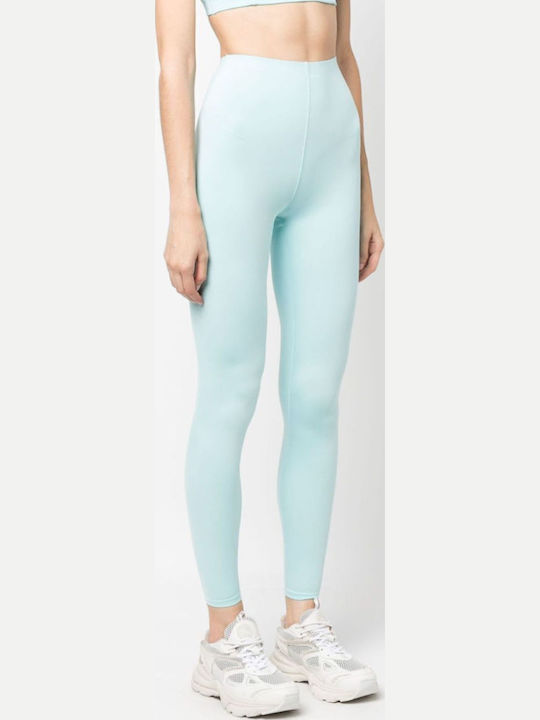 Schulung Frauen Lang Leggings Hochgeschnitten Blue