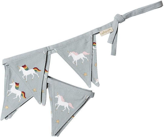 Sophie Allport Kids Decorative Garland Animals Gray made of Fabric Unicorn 300εκ.