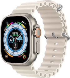 T800 Ultra 44mm Smartwatch με Παλμογράφο (Γκρι)