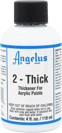 Angelus 2-Thick Paint Thickener Ειδικό Χρώμα Χειροτεχνίας Ασημί για Δέρμα 118ml